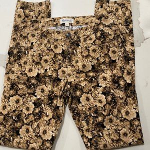 Madewell Floral Corduroy Jeans